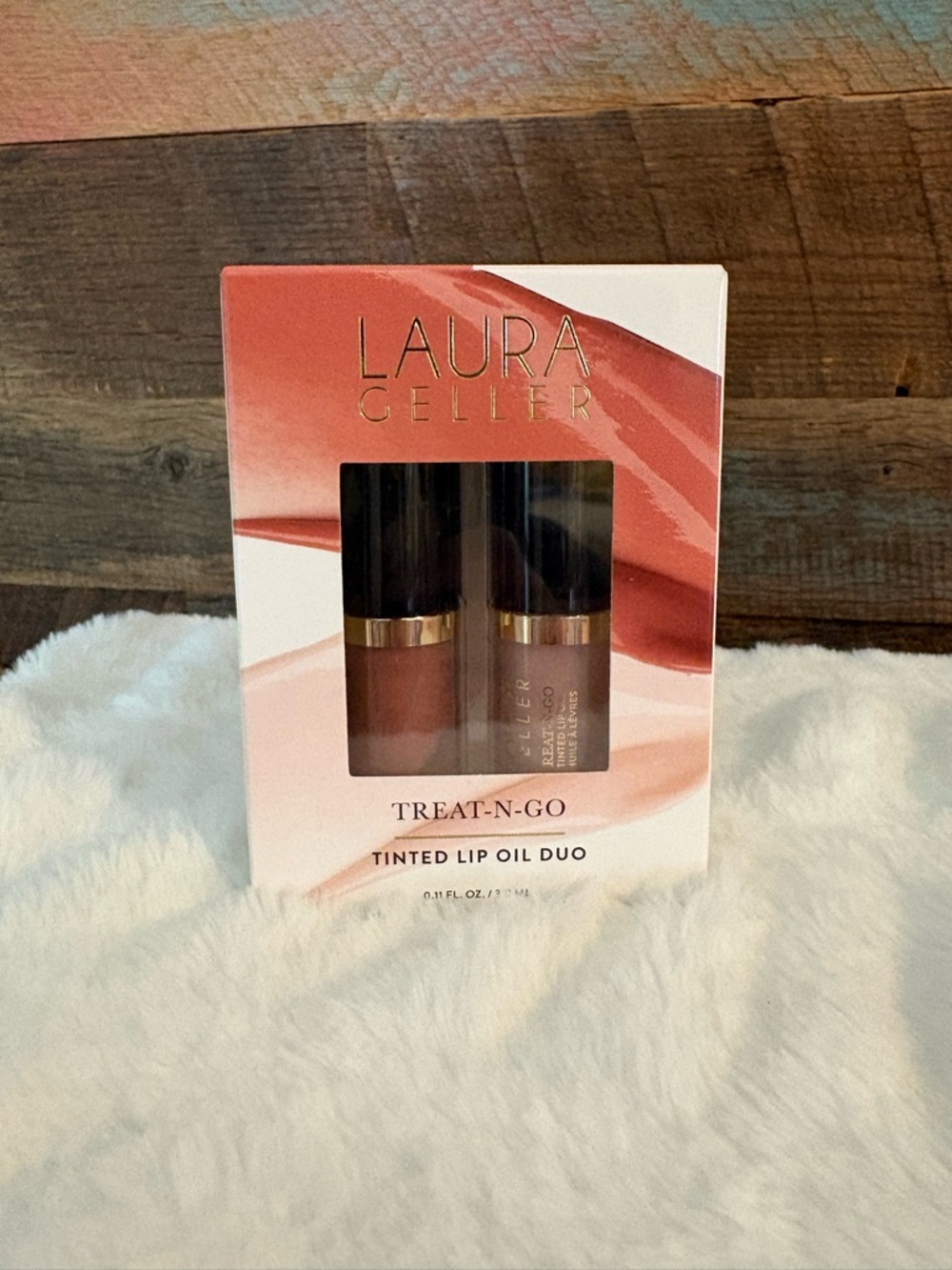 Laura Geller Tinted Lip Oil Duo - Rose & Neutral Shades